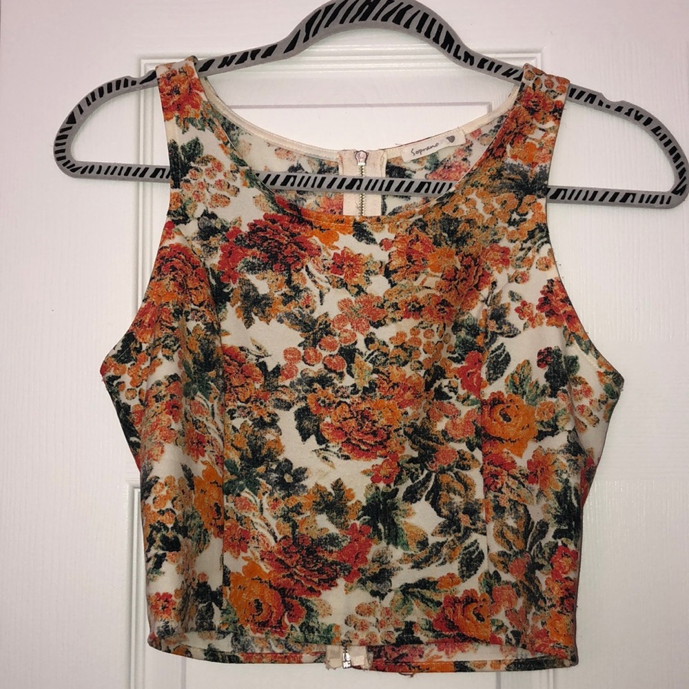 Floral crop top